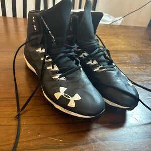 Under Armour Black and White Athletic Shoes